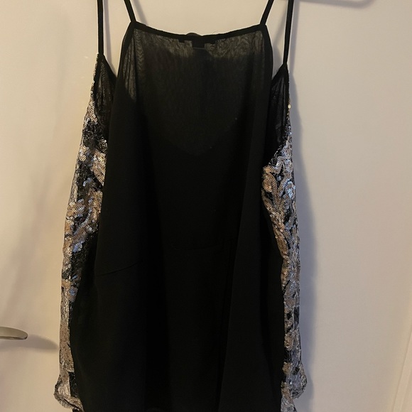 Sequinned, racer-back camisole - Picture 2 of 6